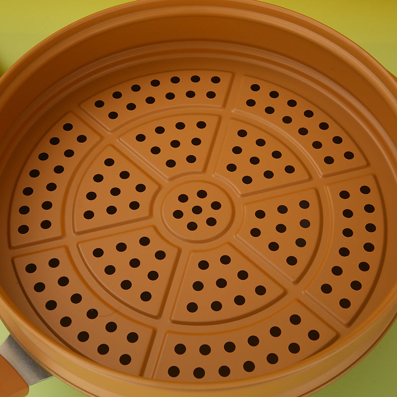 32cm Wok with Steamer Basket