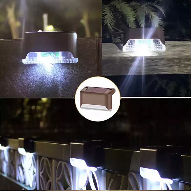 🔥2024 Hot Sale-LED Solar Lamp Path Staircase Outdoor Waterproof Wall Light