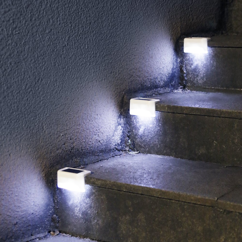 🔥2024 Hot Sale-LED Solar Lamp Path Staircase Outdoor Waterproof Wall Light