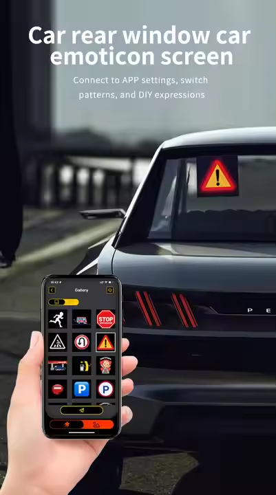 🔥Programmable Rear Window Digital 3D Car Display