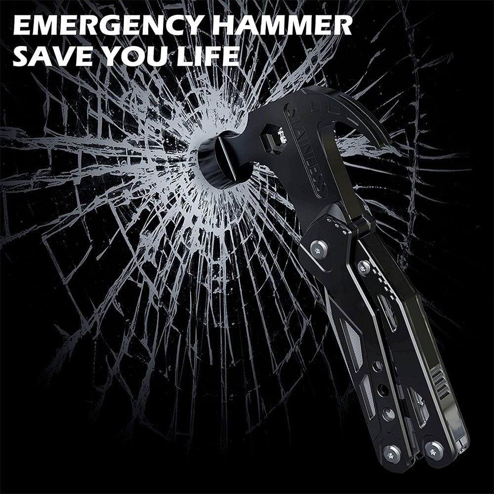 💥Hot Sale 70% OFF💥Multifunctional Survival Hammer 14 in 1 Stainless Steel Alloy Material