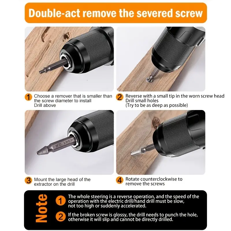 🔥Double Head Screw Remover Tools& Broken Head Screw Removers