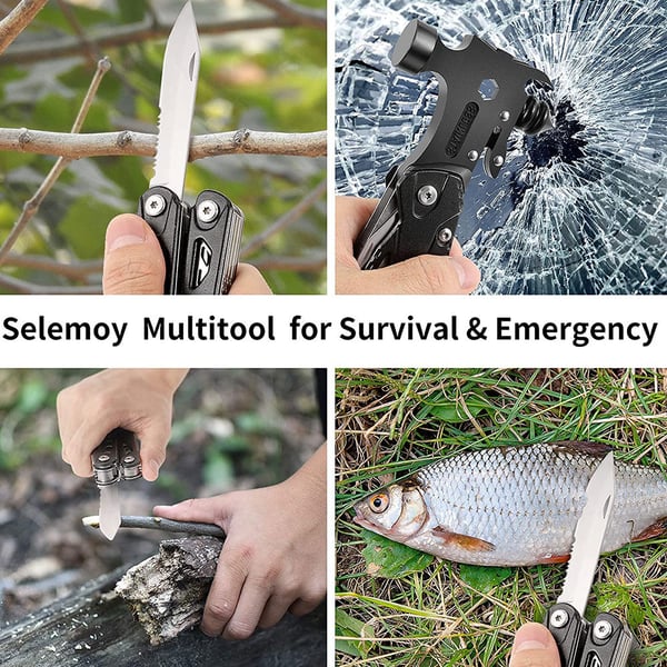 💥Hot Sale 70% OFF💥Multifunctional Survival Hammer 14 in 1 Stainless Steel Alloy Material