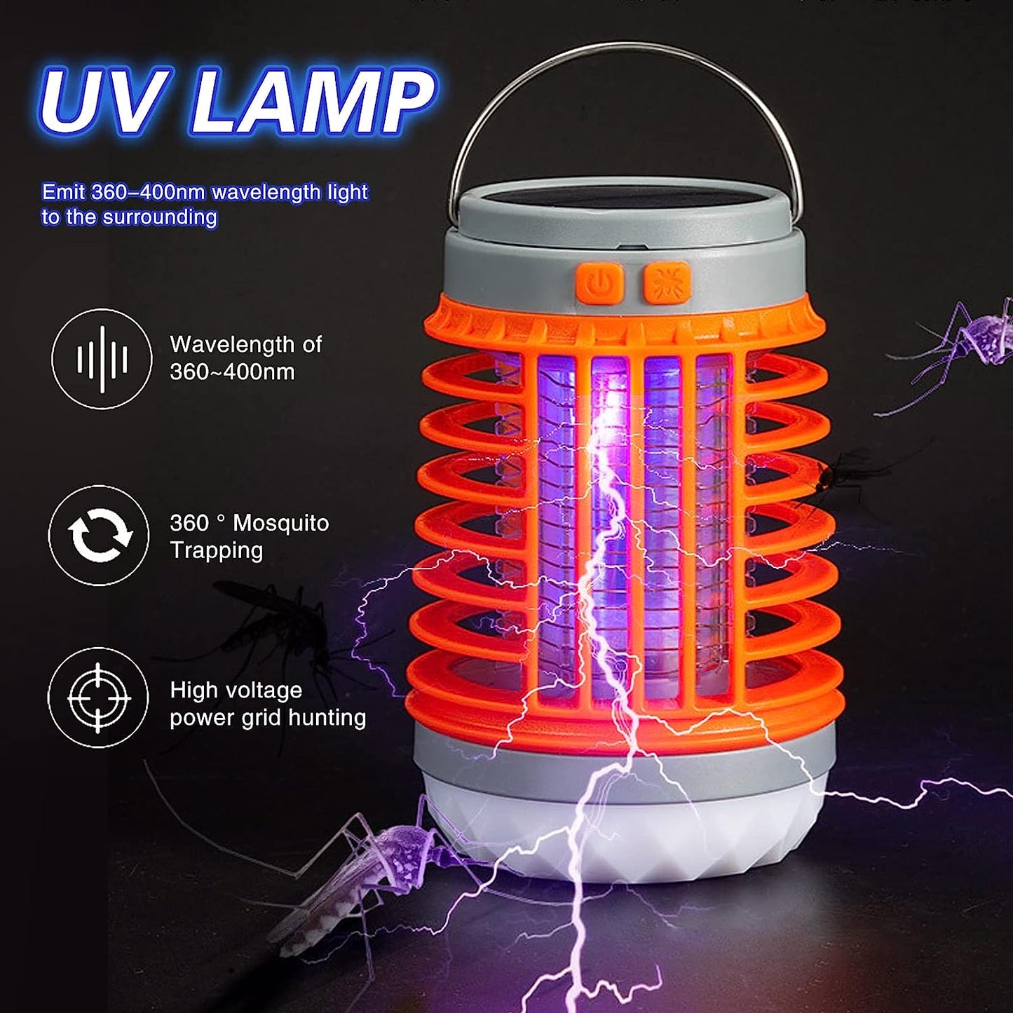 💥Hot Sale 60% OFF💥2024 Multifunctional Solar Anti-Mosquito Light